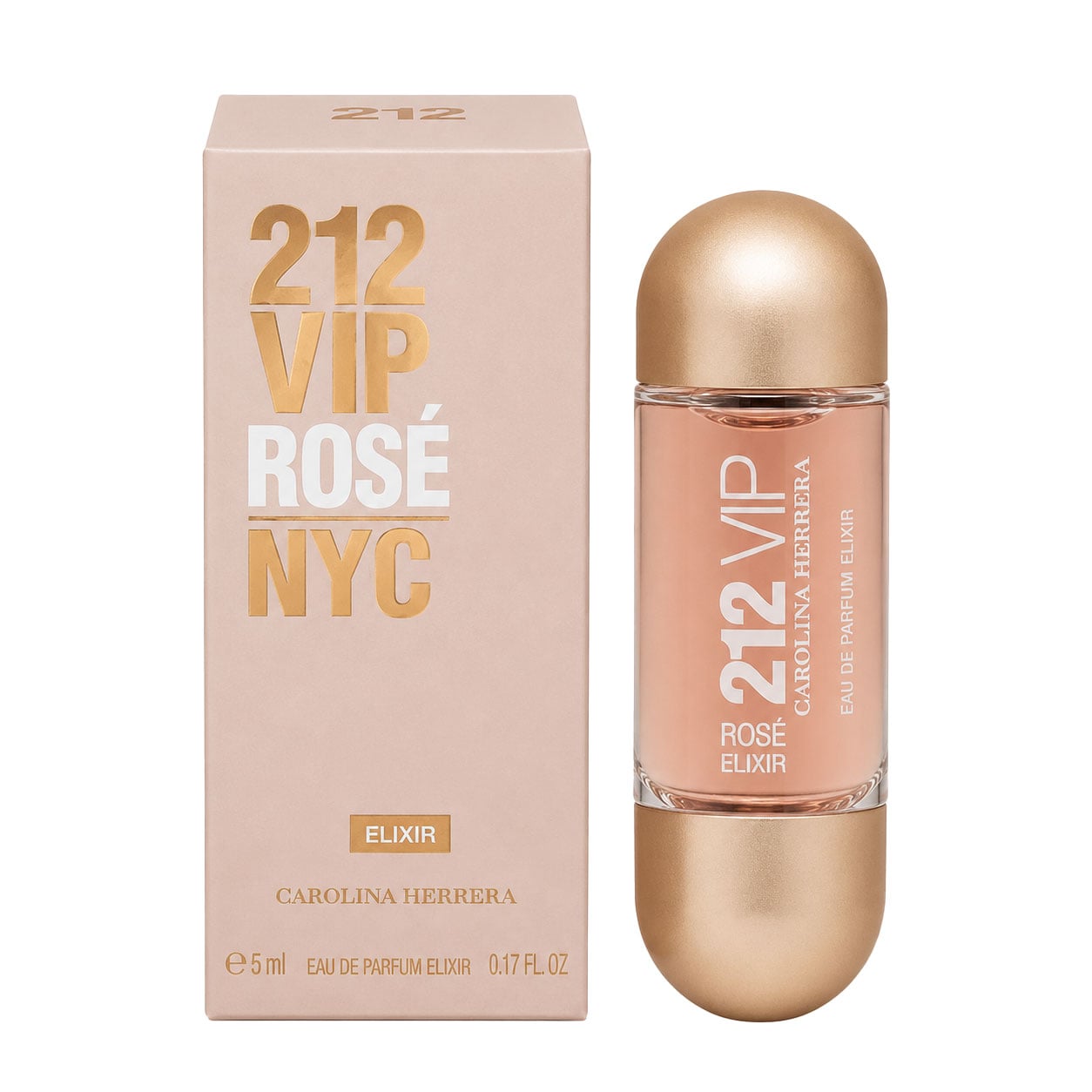 Carolina Herrera 212 Vip Rose Elixir Парфумована вода жіноча, 5 мл (мініатюра)
